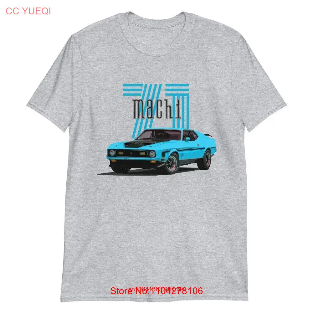 

1971 Mustang Mach 1 Vintage American Muscle Car Classic Cars T Shirt long or short sleeves 5XL різнокольоровий