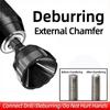 New Deburring External Chamfer Tool Tungsten Steel Carbide Burr Blade Hard Sharp Metal Trimming Drill Bit Repair Bolt Thread