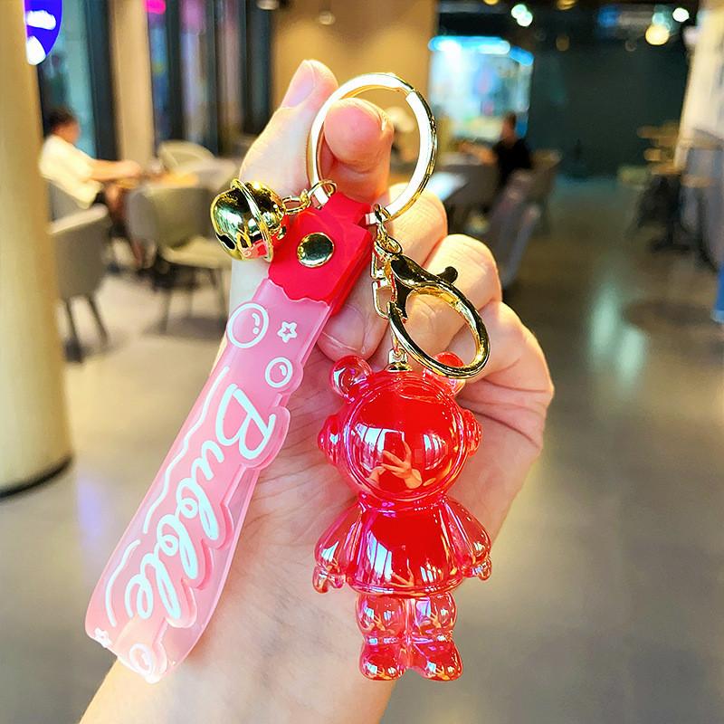 Colorful Resin Cartoon Keychains Bear And Rabbit Perfect For Party Favors