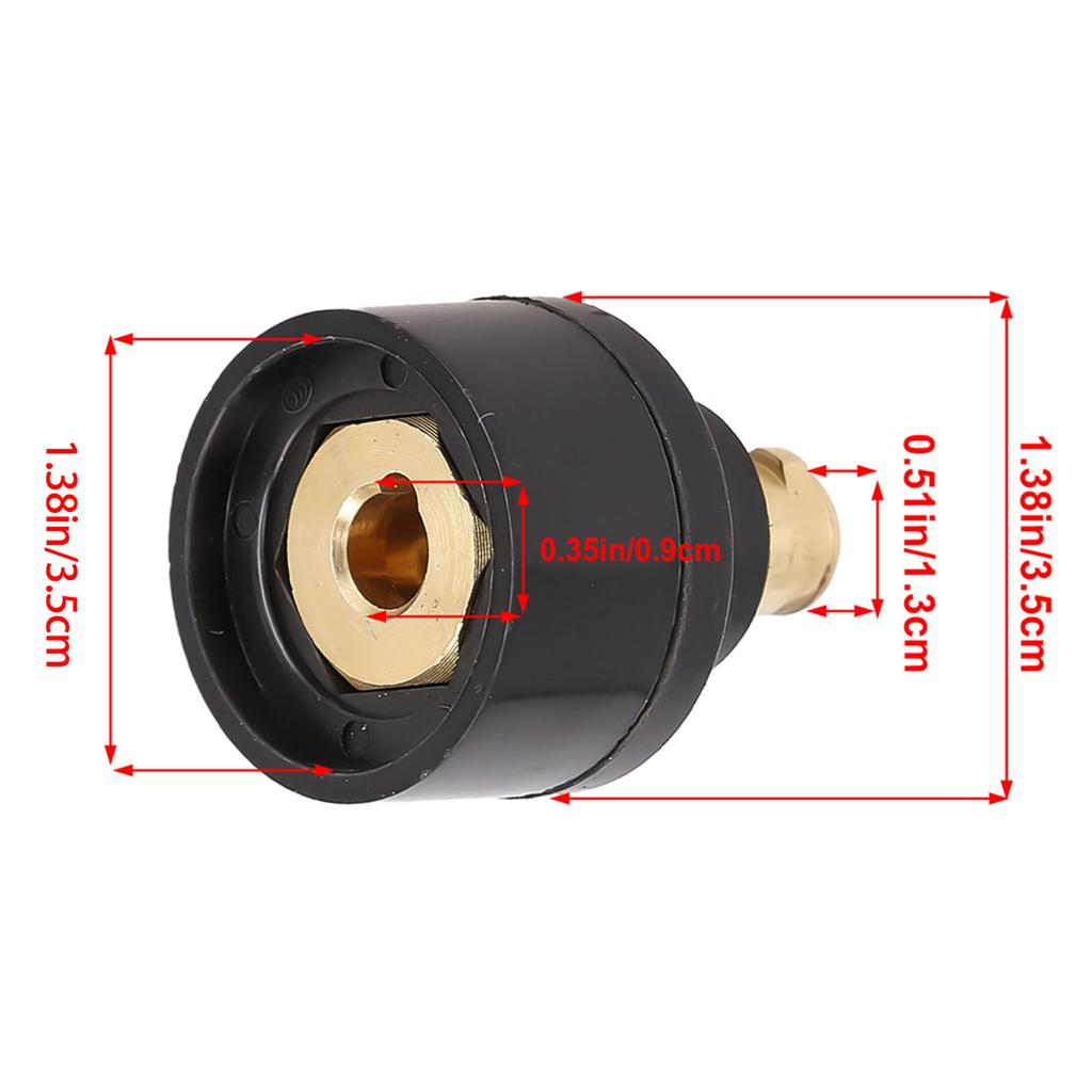 TIG Torch WP-17V 10-25 (9mm) To WP-26V 35-50 (13m) Connector Adapter For TIG Welding Torch Converter Welding Equipment Part