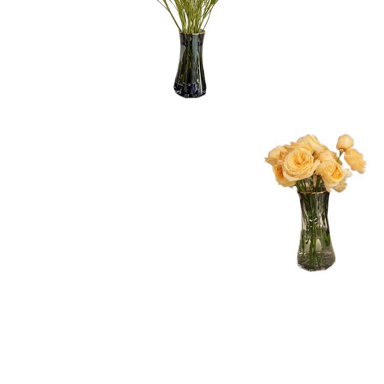 Elegant Small Glass Vase for Fresh Flowers - Perfect for Living Room or Dining Table Decor