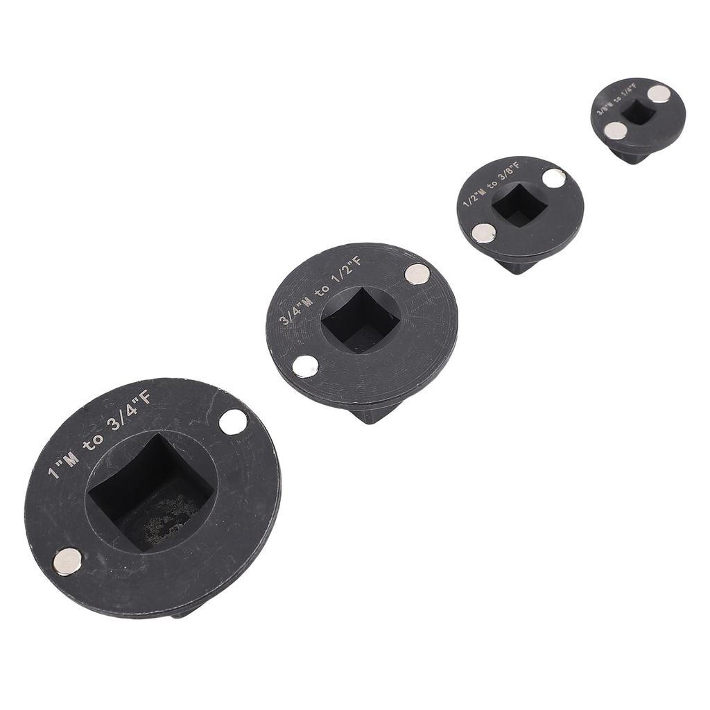 4PCS Insert Low Profile Impact Socket Adapter Set Drive Reducing 1in M 3 4in F 3 4 In M 1 2in F 1 2in M 3 8in F 3 8in M