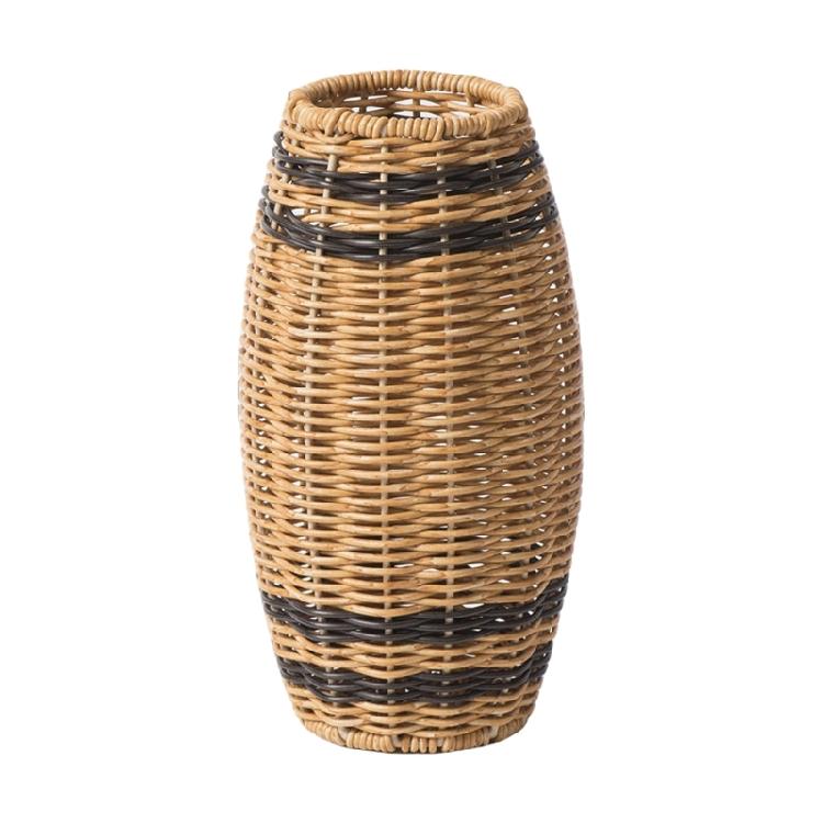 

Contemporary Rattan Effect Basket Plant Holder for Wedding and Party Decors, Light weight Flower Basket