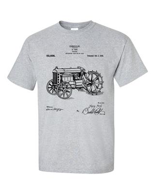 Traktor T-Shirt Patent Erfindung Bauplan Landwirt T-Shirt