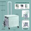 Portable Stair-Climbing Trolley: Folding Cart for Groceries, Camping, and Outdoor Use