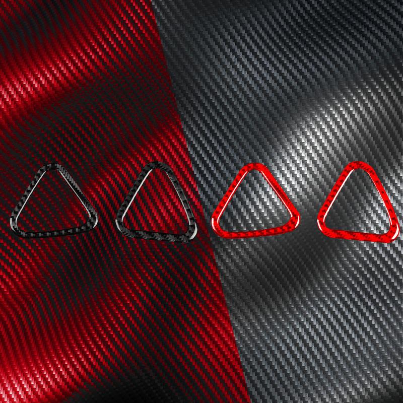 For Chevrolet Tailblazer Equinox 2018— Carbon Fiber Car Dashboard Air Vent Frame Cover Trim Sticker Decorative Accessories