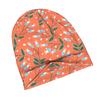ZLIENSZUS Adult Beanie Hat with Blue Wildflowers Print - Urban Style Flat 2D Flower Suitable for Layered Outfits, Coffee Walks & Creative Spaces, Fash