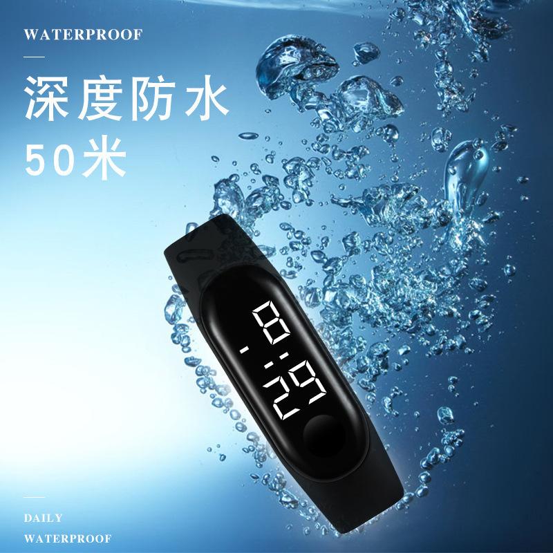 Trendy Fashion Waterproof Sports Electronic Watch, Male And Female Students Mountaineering Outdoor Led Wrist Watch