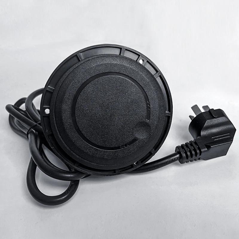 Desktop Adapter Multi-function with 5-pin USB Type-C Socket with Recessed Desktop Plug Round Socket