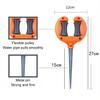 Garden Hose Guide Nail Water Pipe Positioning Holding Smooth Roller Pointed Head Outdoor Yard Irrigation Tool white Or Orange