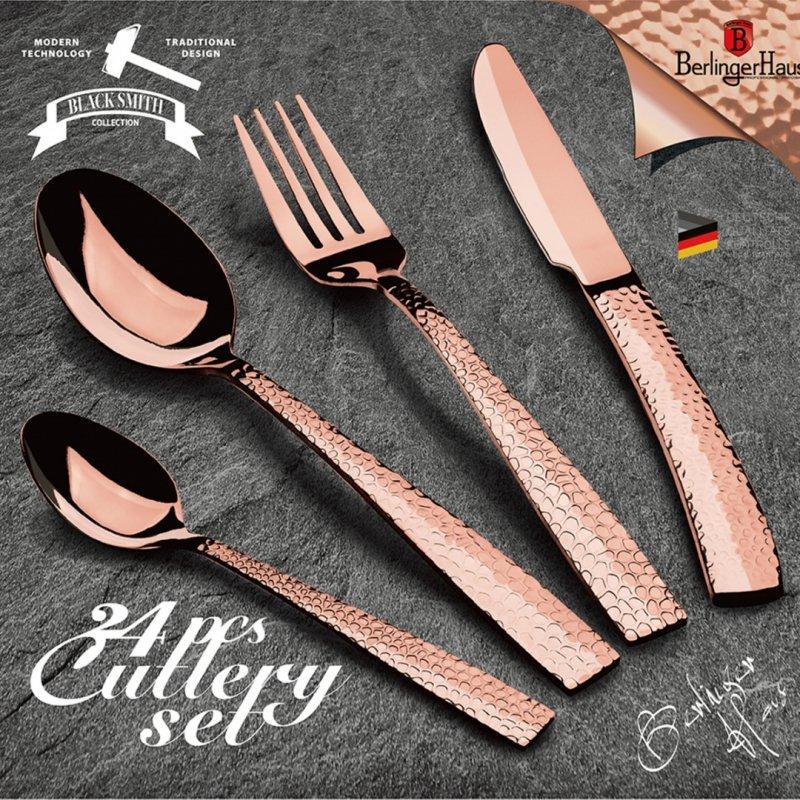 Sztućce 24 Elem. Berlinger Haus Bh-2617 Rose Gold