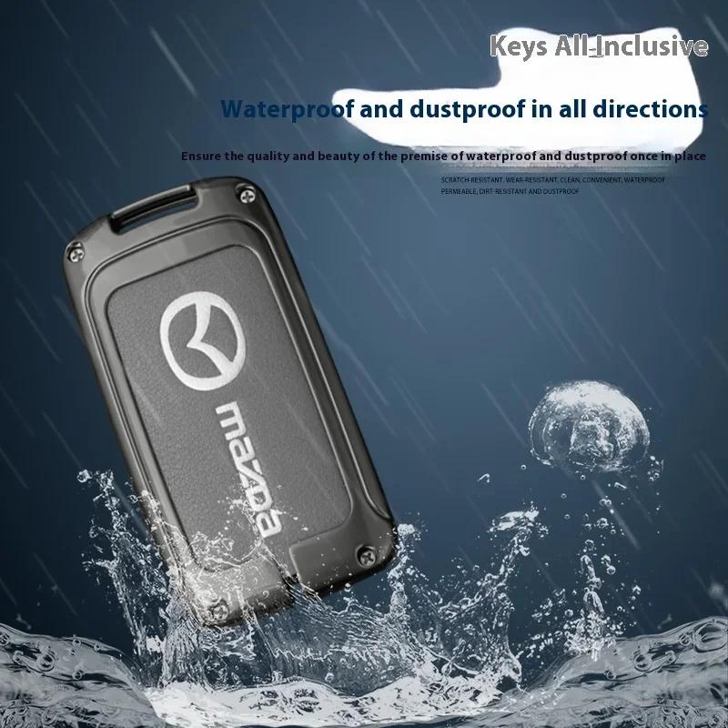 2025 Hot For Mazda Axela Atenza 3 2 6 CX3 CX5 CX30 CX8 CX9 MX5 RX7 RX8 SKYACTIV Zinc Alloy Car Key Holder Remote Protector Car K