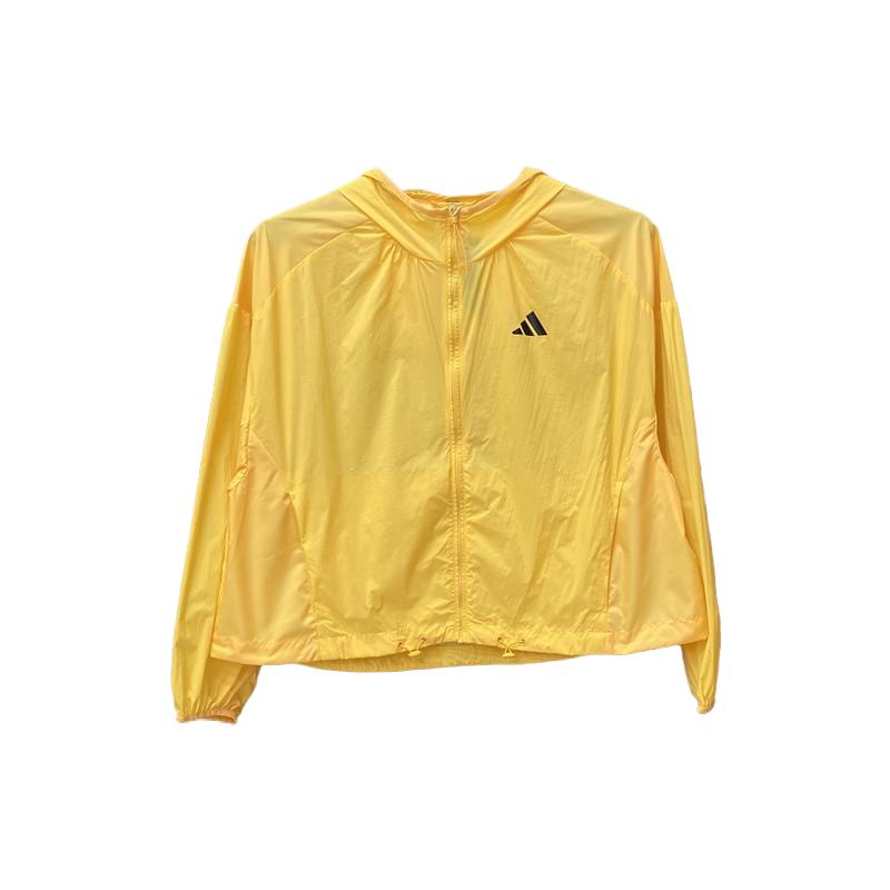 

Adidas Casual Loose Quick-Dry Hooded Jacket Women Jackets Yellow KC6013 S