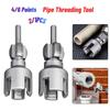 DN15 DN20 Pipe Threading Tool Hex Shank Die Internal External Threads 4/6 Points Pvc Pipe Threader Kit PPR Water Pipe Opener Tap