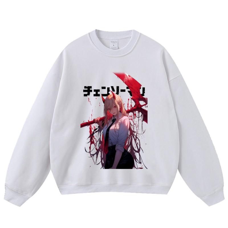 Unisex Oversized Cotton Hoodie With Anime Character Print Loose Fit Long Sleeve Streetwear Teens Adults