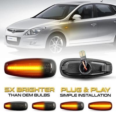 LED Dynamic Side Marker Light Turn Signal Lamps For Hyundai I30 CW FD Grandeur TG Avante Elantra Touring KIA Ceed Carens Rondo