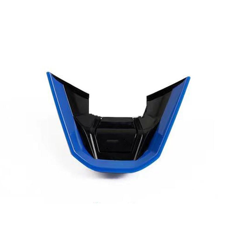 

For Volkswagen Tayron 2025 Accessories Steering Wheel Center Trim Cover Chrome Car Interior Upgrade R Letter Stereo Styling Blue R Letter