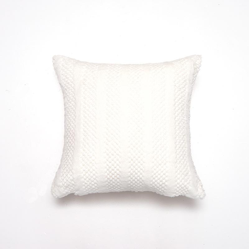 Imitation Bunny Velvet Double-sided Corn Kernel Cut Velvet Pillow Case Living Room Sofa Fluffy Soft and Cushion Cover