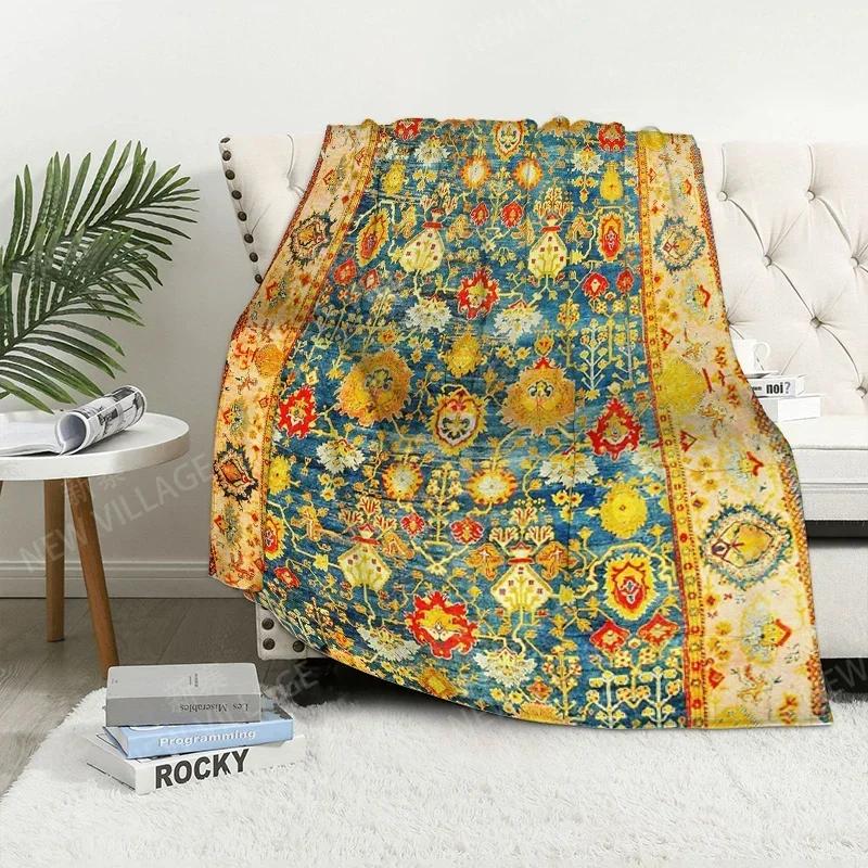 Plaid-Sofa für Kniedecken warme Winterbettdecke Überwurfdecke Dekor Boho warmes Fleece Nordisch Vintage Marokkanisch Weich und haarig