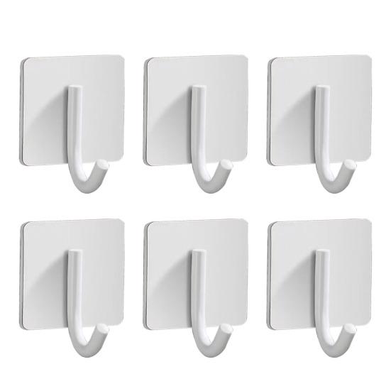 1/6 ks Nástěnné věšáky Nerezová ocel Adhezivní háčky na ručníky Nerezové věšáky na náčiní odolné proti korozi Lepicí háčky na župany