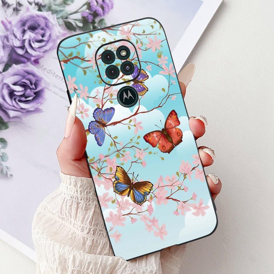 For Motorola Moto G9 Play Case Colorful Flowers Painted Cover Soft TPU Phone Cases For Motorola Moto G9 Plus MotoG9 Power Fundas