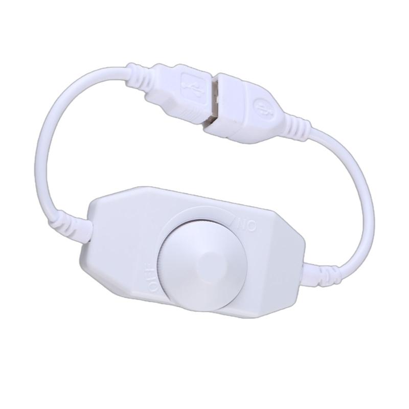 DC5V Stufenlose USB Manuelle Drehknopf LED Dimmschalter für LED Streifen Licht Helligkeitsanpassung USB Lüfter Geschwindigkeitsregler