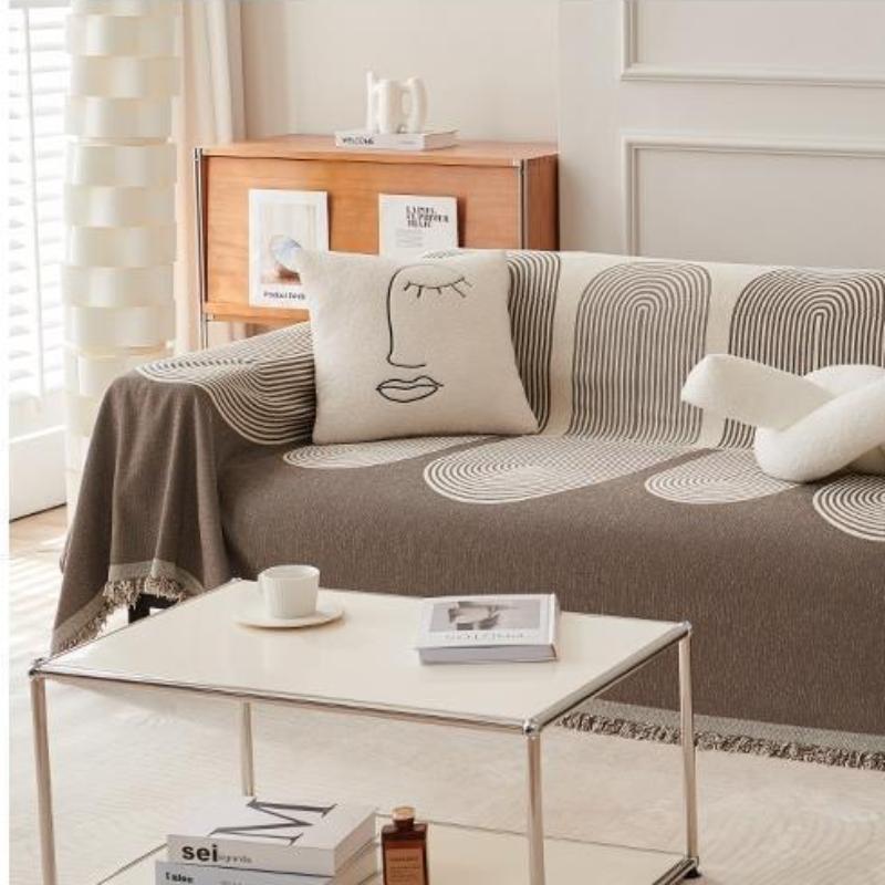One Piece Wooden Sofa Cover Instagram Style Modern Sofa Cushion Cover Blanket Simple and Versatile Sofa Cover for All Seasons