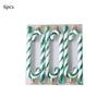 X 6 Candy Cane Glitter Hanging Christmas Tree Decoration Santa Ornament Xmas