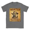 Summer Wanted Poster Cute Western Cowboy Pug Dog Hip Hop T-Shirts  100% Cotton Tee Shirt Custom Logo Short Sleeve Clothes