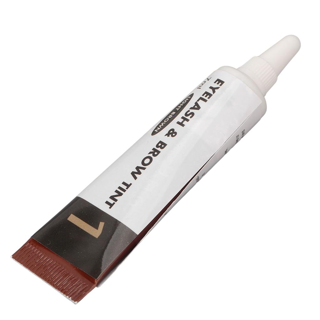Eyelash Eyebrow Color Kit Professional Waterproof Makeup Brow Lashes Tint Dye Set with Brush Gloves Light Brown