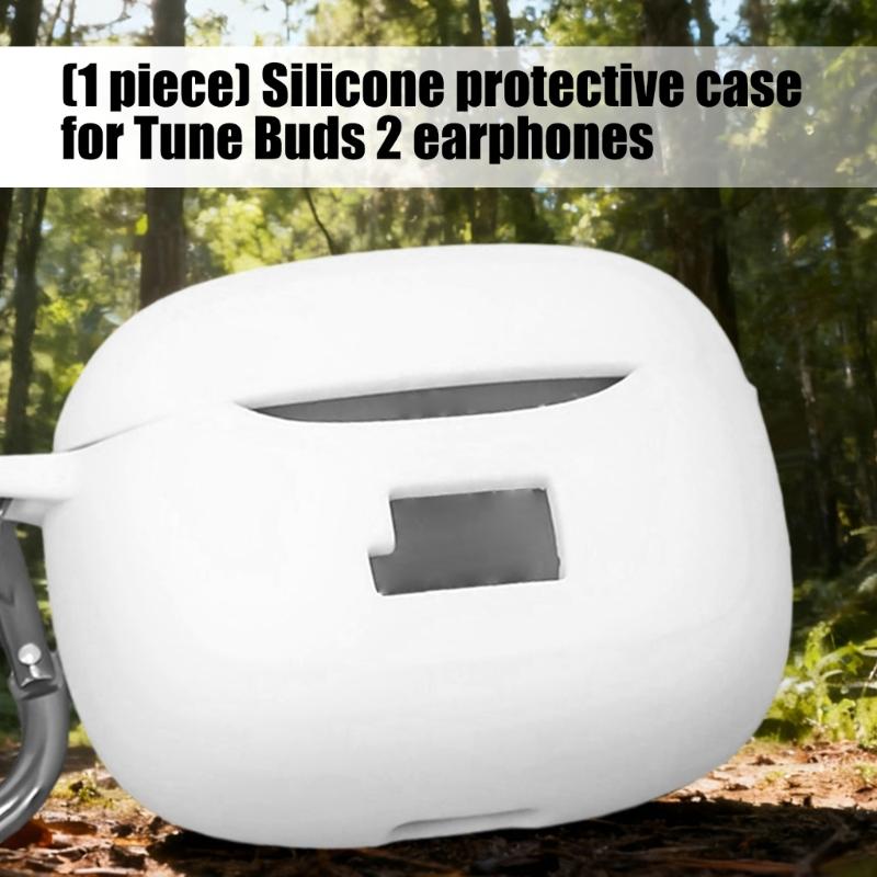 Scratchproof Case Shockproof Shell for Tune Buds 2 Dustproof Enclosure Housing Washable Silicone Sleeve Ergonomic Design
