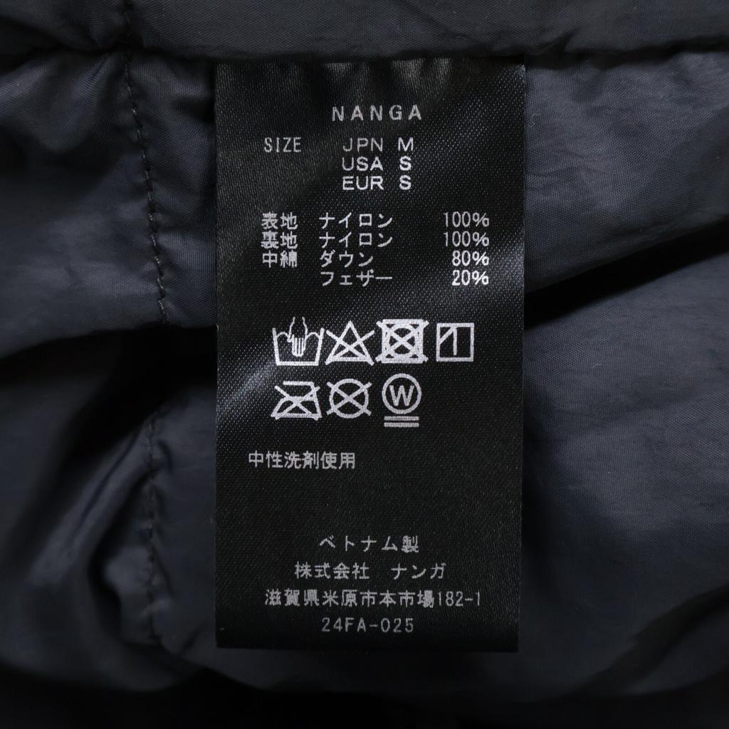 NANGA 24FA-025 DOWN BAL COLLAR COAT Down coat coat M blackUsed