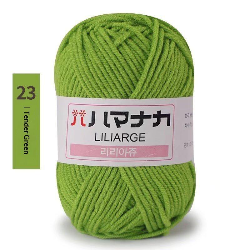 4Pcs Diy Baby Milk Sweet Soft Cotton Knitting Wool Yarn Thick Fiber Velvet Yarn Hand Knitting Wool Crochet Yarn For Diy Sweater