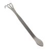 Silver Gardening Cultivator 3-Prong Root Rake Pick Durable Soil Loosening Tool