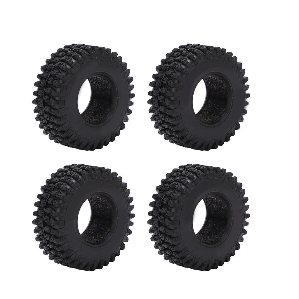 4PCS RC Wheel Tire Rubber Tyre 51mm Diameter for Axial SCX24 1 24 Remote Control Cars