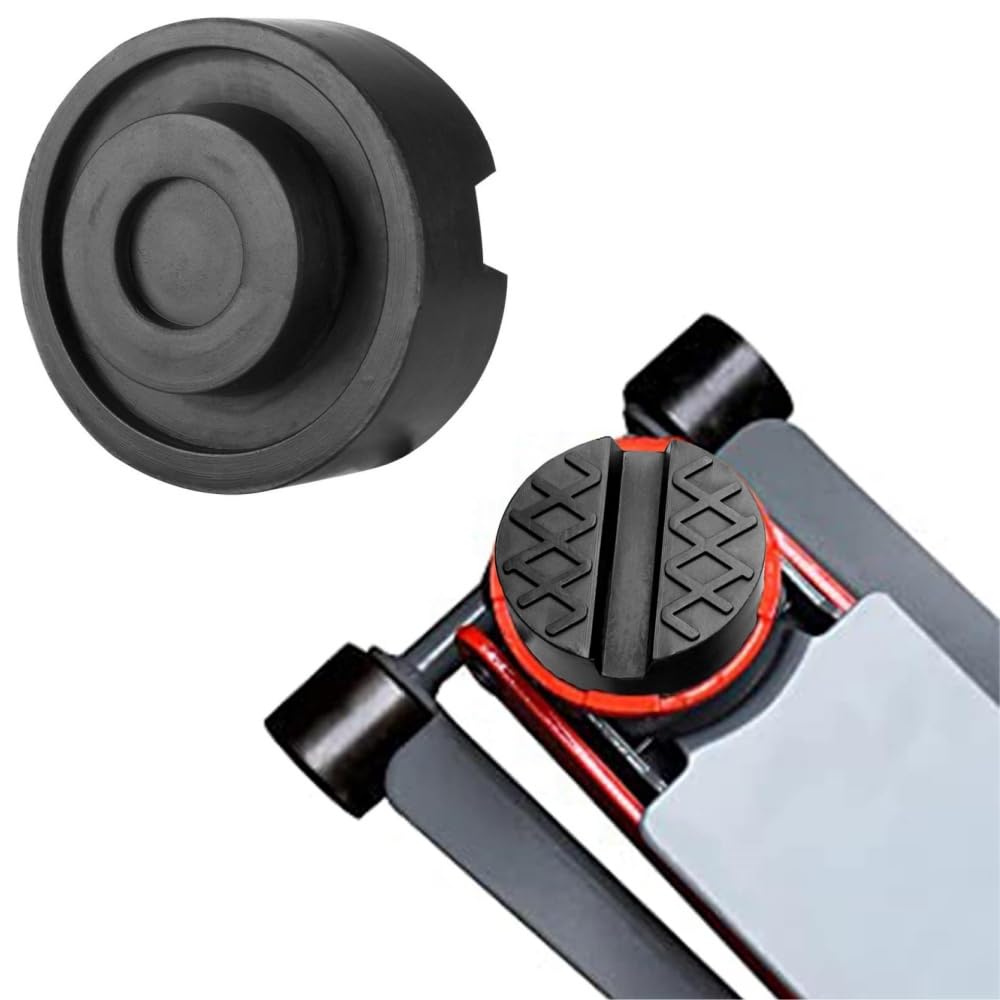 Jack Pad 2 Pack Rubber Pad Jack Lift Pad Super Heavy Duty Grooved Car Universal Parts Replacement Jack Up Adapter