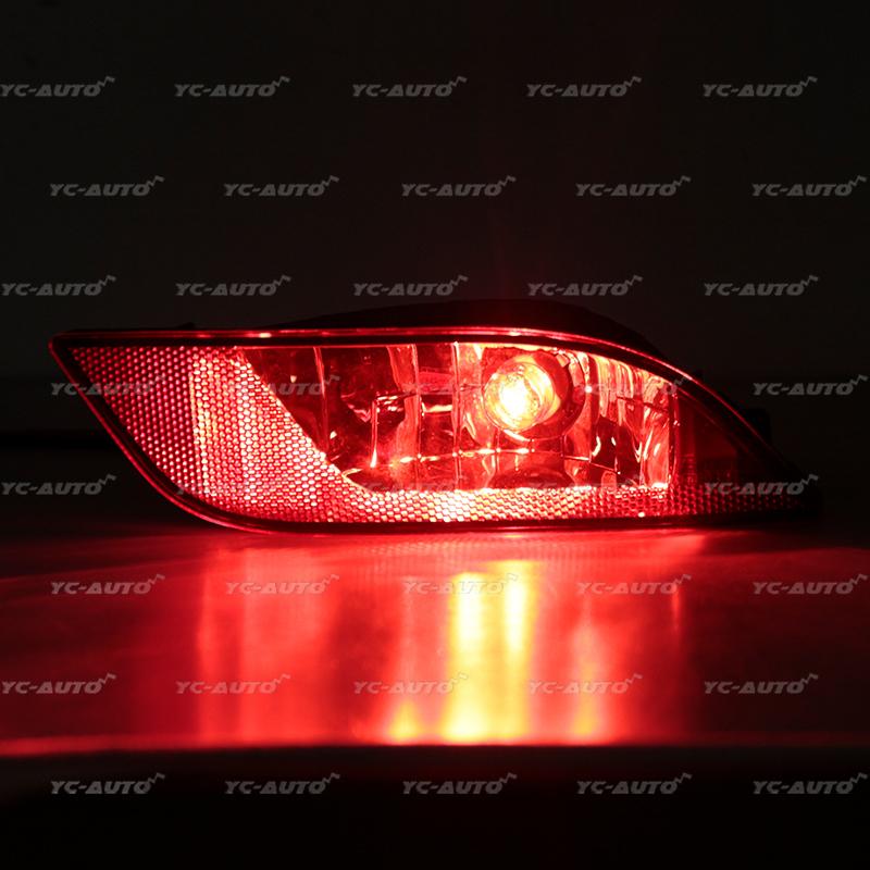 Car Rear Bumper Taillight Reflector Light For Jeep Compass 2017- Signal Light Brake Light Rear Brake Lamp With Bulbs