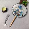 Antique Sle Round Fan Handicrt Dance Costume Qipao Special Ape Suzhou Embroidery F Transparent Double Sided Fan