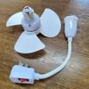 White Socket Small Fan Cooling Tools Small Fan Plug and Play Portable Mini Fan  Home