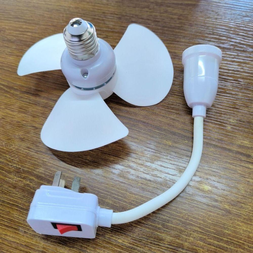 White Socket Small Fan Cooling Tools Small Fan Plug and Play Portable Mini Fan  Home