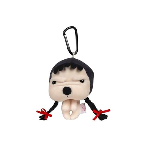 Shinada Nagio Plush Mascot with Pigtails and Ball Chain, Approx. 10cm