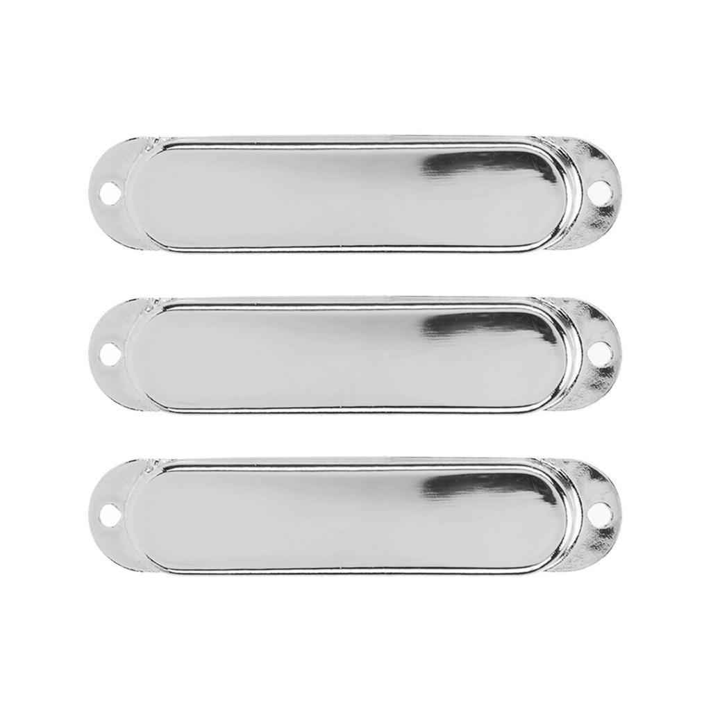 3Pcs Electric Guitar Single Coil Pickup Cover Copper Instrument Accessory Set Kit