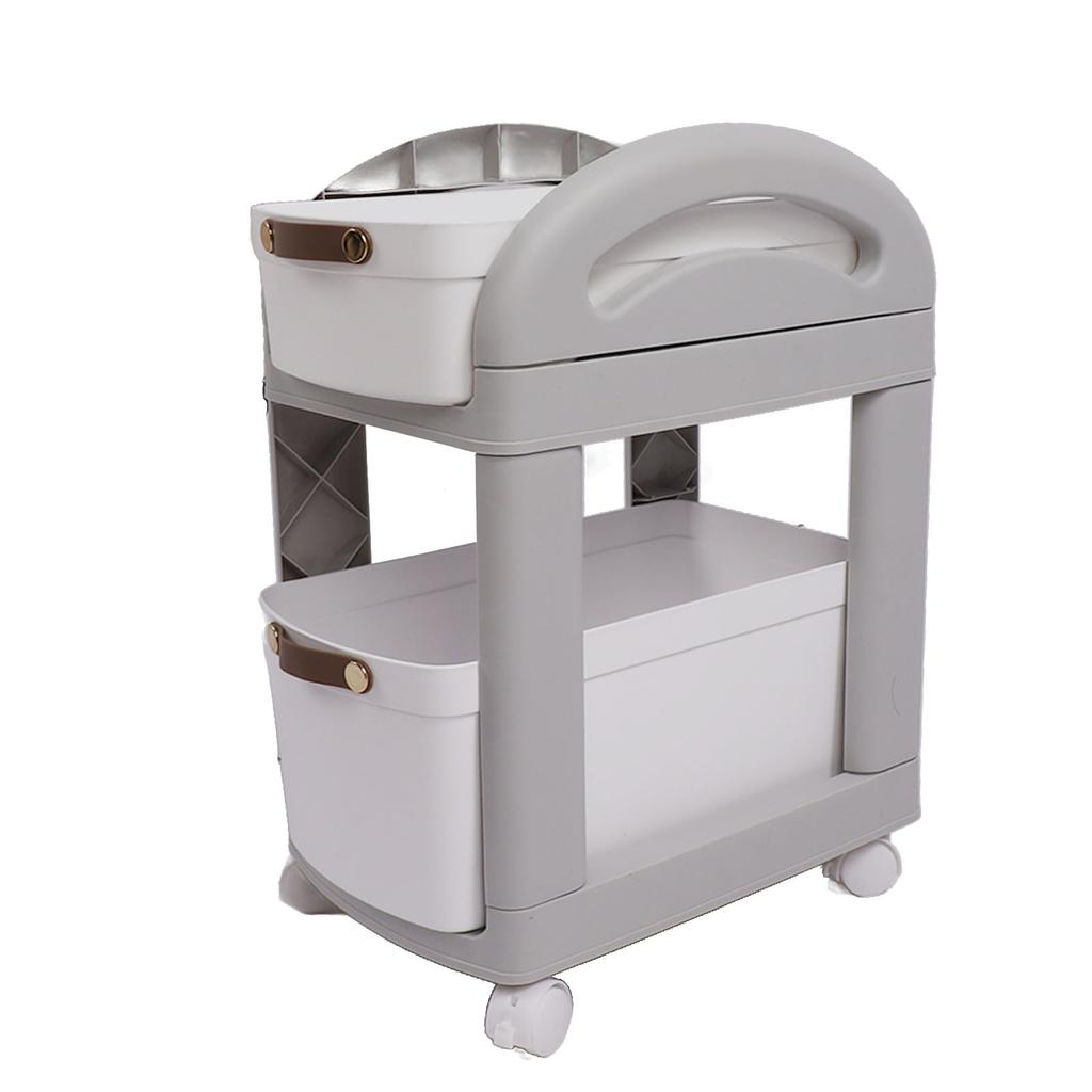 Thickened Enlarged Basket Shelf Cart Multi Layers Storage Rack Removable Floor Standing Multi Layer Organizer with