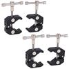 Rubonarie Pipe Clamp Clamp Mount (Black, 4 Pieces)