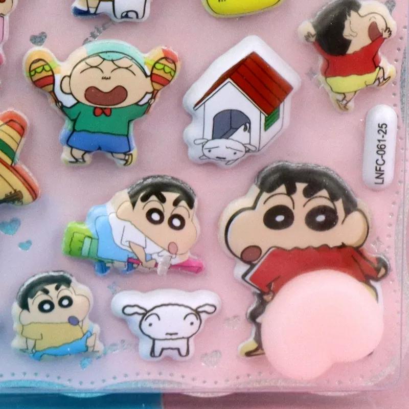 Thickened Crayon Shin-Chan Butt Pinch Decompression Sticker 3D Diy Phone Case Decorative Sticker Child Toy