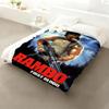 Movie Rambo Throw Flannel Throw Blanket: Soft Kid-Friendly Warm Anti-Static All Season Washable Couch Bed Home