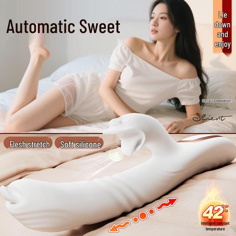 Long Love Automatic Thrusting Vibrator & Masturbator for Women – Massage AV Stick Adult Sex Toy.