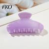 Damage-free Hair Clip Back Head Claw, Macaron Color Shower Clip, Smooth Surface Large Long Claw Anti-Slip Teeth Accessory for Buns Commuting