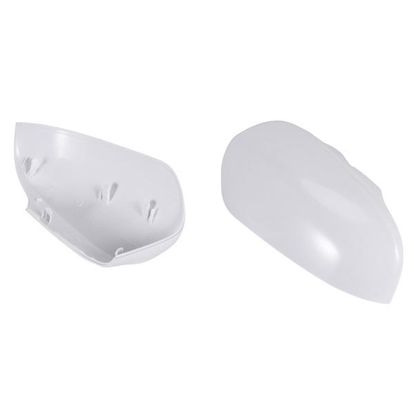 

White Plastic Car Side Door Rearview Mirror Cover for Toyota Corolla (1 Pair) None