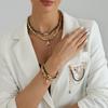Vintage Multi-layer Stackable Necklace Bracelet Set, Unicorn Pendant Jewelry For Women